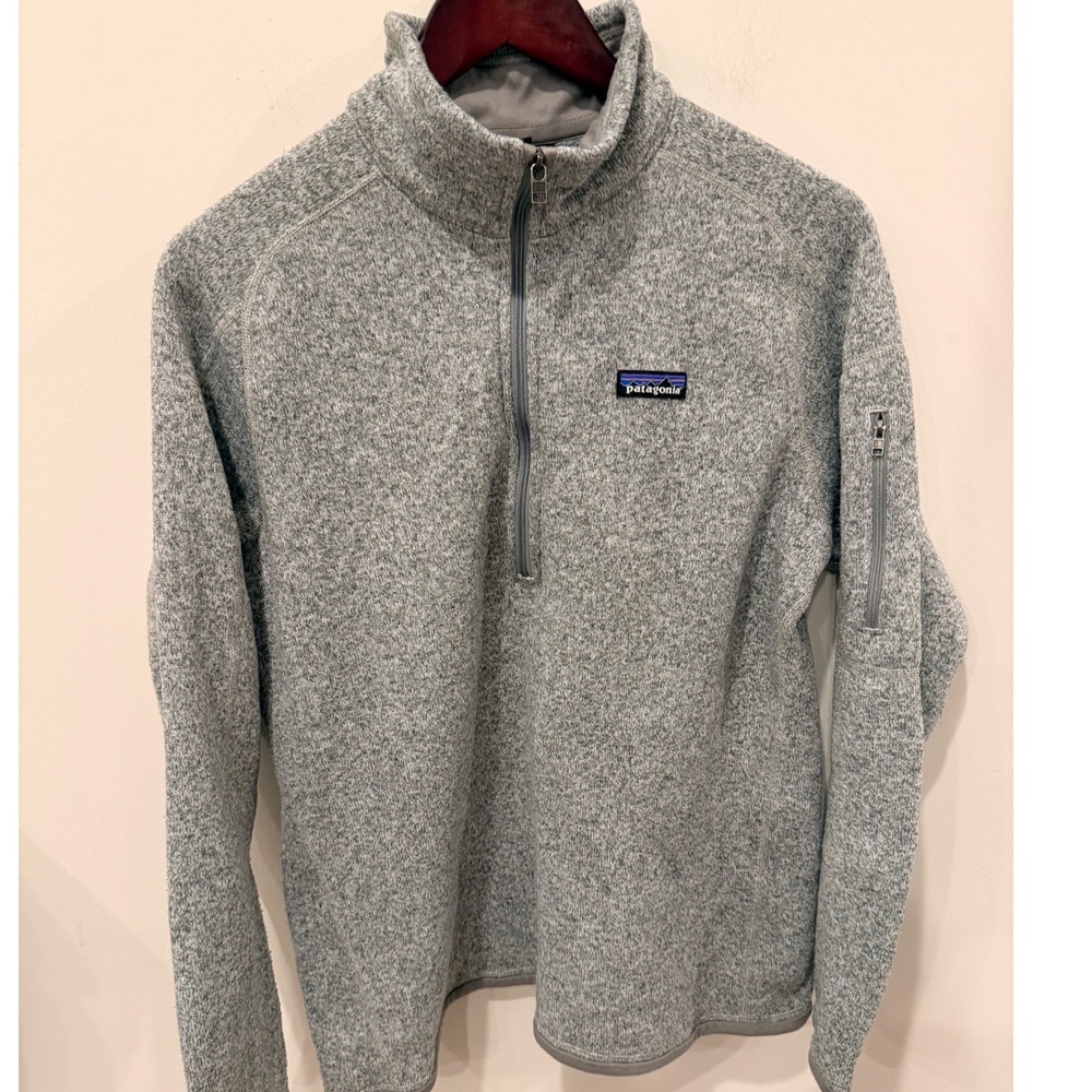 Patagonia Better Sweater 1/4 Zip Pullover Mens XL Grey Fleece STY25618 FA19